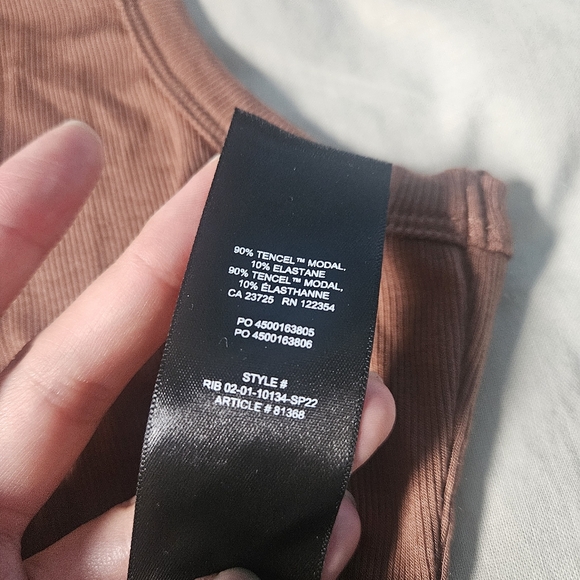 SUNDAY BEST Set of 2 Honor Hip Long Plein Air Epicurean Brown XXS NWT Aritzia - Picture 8 of 15